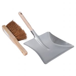 Copenhagen Pro stoffer en blik kokos handveger 29 cm metalen blik met houten steel FSC 23.464.01