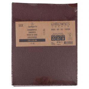 Copenhagen Pro schuurpapier droog K40 set 50 vel 23.500.04