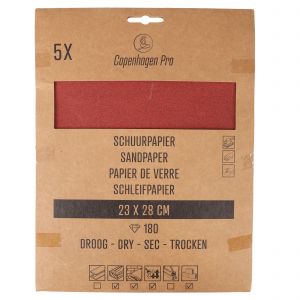 Copenhagen Pro schuurpapier droog K400 set 5 vel 23.505.18