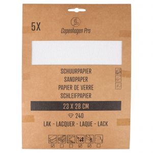 Copenhagen Pro schuurpapier lak K240 set 5 vel 23.506.24