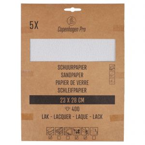 Copenhagen Pro schuurpapier lak K400 set 5 vel 23.506.40