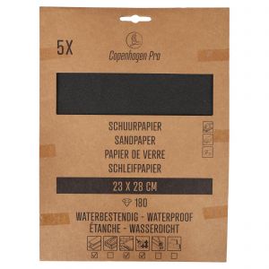 Copenhagen Pro schuurpapier waterproof K180 set 5 vel 23.507.18