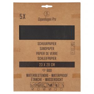 Copenhagen Pro schuurpapier waterproof K600 set 5 vel 23.507.60