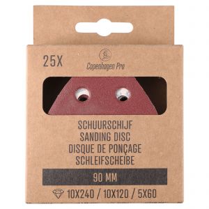 Copenhagen Pro schuurschijf 90 mm 3 assorti set 25 stuks 23.509.00
