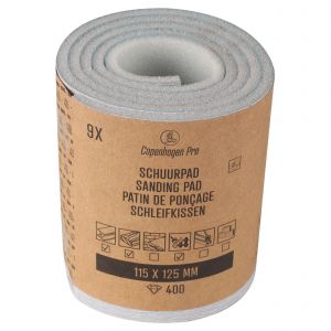 Copenhagen Pro schuurpad fijn K400 11,5 cm x 12,5 cm set 9 stuks 23.512.01