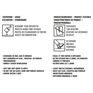 Copenhagen Pro afdekpapier met tape 0,9x45 m rol 23.602.01