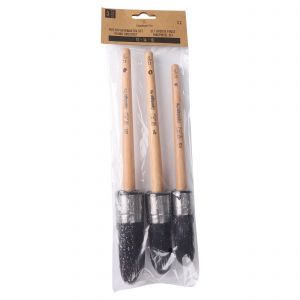 Copenhagen Pro kwastenset Krex patentpuntkwast 4* maat 12-14-16 synthetisch haar 3-delig FSC houten steel 23.900.03