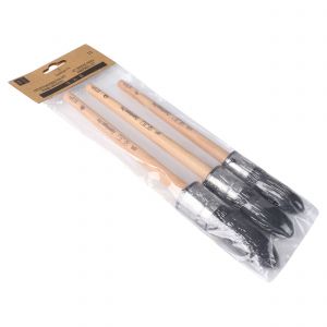 Copenhagen Pro kwastenset Krex patentpuntkwast 4* maat 12-14-16 synthetisch haar 3-delig FSC houten steel 23.900.03