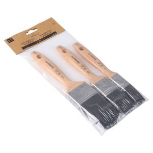 Copenhagen Pro kwastenset Krex platte kwast 4* maat 1-1,5-2 synthetisch haar 3-delig FSC houten steel 23.900.04