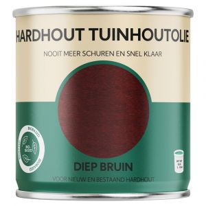 Tuinhoutolie hardhoutolie 750 ml diep bruin blik 25.930.01