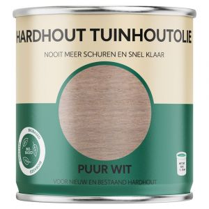 Tuinhoutolie hardhoutolie 750 ml puur wit blik 25.932.01
