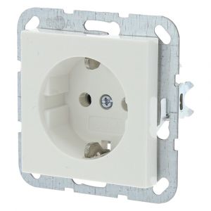 Gira System 55 contactdoos inbouw 1-voudig randaarde polarwit 54.191.42
