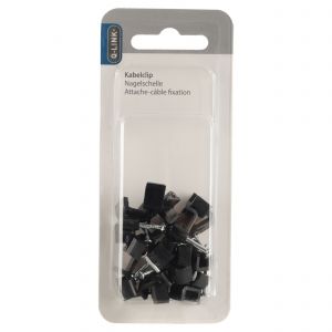 Q-Link kabelclip plat 8 mm zwart 54.213.22