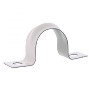 Q-Link zadel metaal voor installatiebuis 3/4 inch 19 mm met schroeven wit set 10 stuks 54.213.50