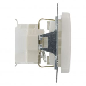 Busch-Jaeger Relfex contactdoos inbouw 1-voudig randaarde polarwit 66.001.42