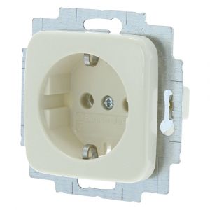 Busch-Jaeger Relfex contactdoos inbouw 1-voudig randaarde polarwit 66.001.42