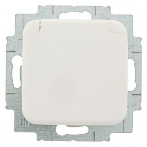 Busch-Jaeger Reflex contactdoos inbouw 1-voudig randaarde polarwit 66.001.44