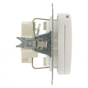 Busch-Jaeger Reflex contactdoos inbouw 1-voudig randaarde polarwit 66.001.44