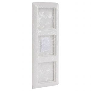 Jung AS500 afdekraam inbouw 3-voudig verticaal-horizontaal polarwit 66.003.24
