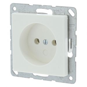 Jung AS500 contactdoos inbouw 1-voudig polarwit 66.003.40