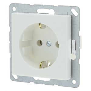 Jung AS500 contactdoos inbouw 1-voudig randaarde polarwit 66.003.42