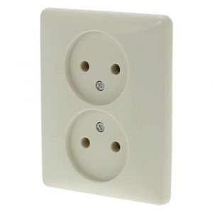 Peha Standard contactdoos inbouw 2-voudig polarwit 66.011.49