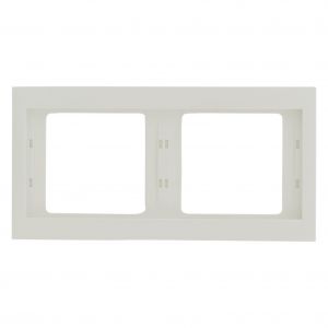 Berker K1 afdekraam inbouw 2-voudig polarwit 66.021.22