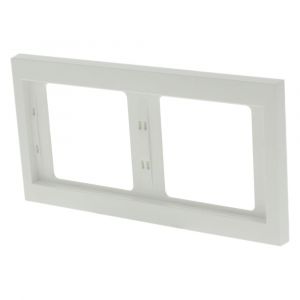 Berker K1 afdekraam inbouw 2-voudig polarwit 66.021.22