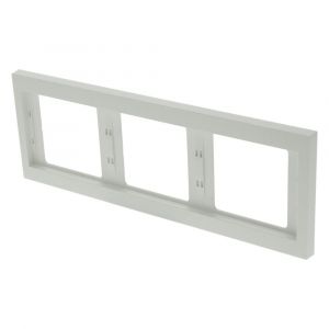 Berker K1 afdekraam inbouw 3-voudig polarwit. 66.021.24
