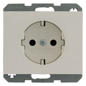 Berker K1 contactdoos inbouw 1-voudig randaarde polarwit 66.021.42