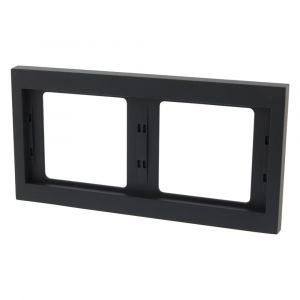 Berker K1 afdekraam inbouw 2-voudig antraciet 66.022.22