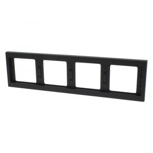 Berker K1 afdekraam inbouw 4-voudig antraciet 66.022.26