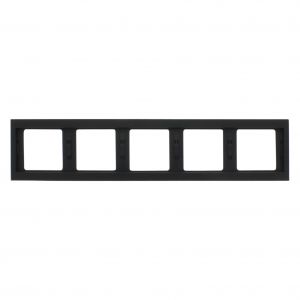 Berker K1 afdekraam inbouw 5-voudig antraciet 66.022.28