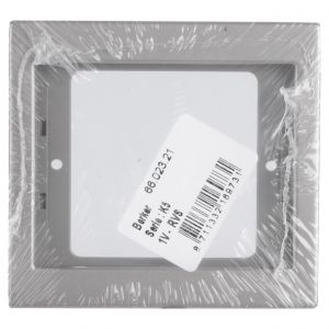 Berker K5 afdekraam 1-voudig RVS 66.023.21
