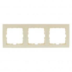 Berker S1 afdekraam inbouw 3-voudig crème 66.032.24