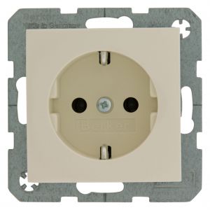 Berker S1 contactdoos inbouw 1-voudig randaarde crème 66.032.42