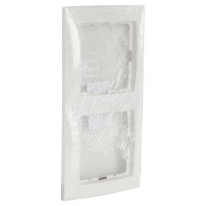 Berker S1 afdekraam inbouw 2-voudig polarwit 66.033.22
