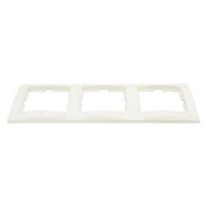 Berker S1 afdekraam inbouw 3-voudig polarwit 66.033.24