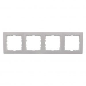 Berker S1 afdekraam inbouw 4-voudig polarwit 66.033.26