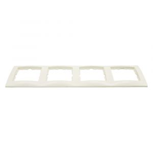 Berker S1 afdekraam inbouw 4-voudig polarwit 66.033.26
