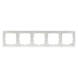 Berker S1 afdekraam inbouw 5-voudig polarwit 66.033.28