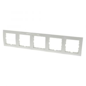 Berker S1 afdekraam inbouw 5-voudig polarwit 66.033.28