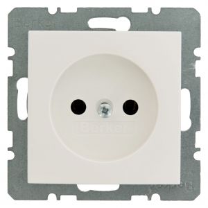 Berker S1 contactdoos inbouw 1-voudig polarwit 66.033.40