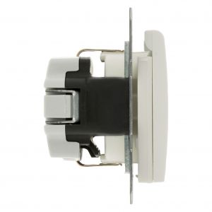 Berker S1 contactdoos inbouw 1-voudig randaarde polarwit 66.033.44