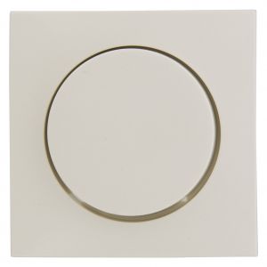Berker S1 centraalplaat met knop voor dimmer polarwit 66.033.97