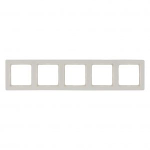 Berker Q1 afdekraam inbouw 5-voudig polarwit 66.044.28