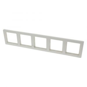 Berker Q1 afdekraam inbouw 5-voudig polarwit 66.044.28