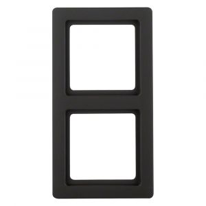 Berker Q1 afdekraam inbouw 2-voudig antraciet 66.045.22