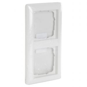 Gira System 55 afdekraam inbouw 2-voudig verticaal-horizontaal polarwit 66.051.22