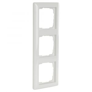 Gira System 55 afdekraam inbouw 3-voudig verticaal-horizontaal polarwit 66.051.24